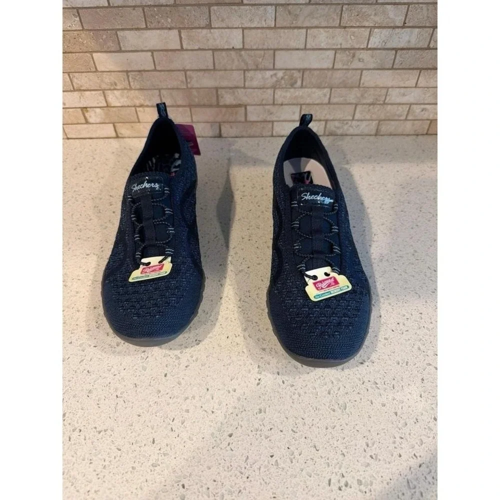 Skechers Relaxed Fit Womens 12‎ Navy SN23028